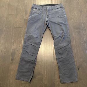 Kuhl Kanvus Jeans Mens 34x32 Gray Vintage Patinadye Outdoors Hiking